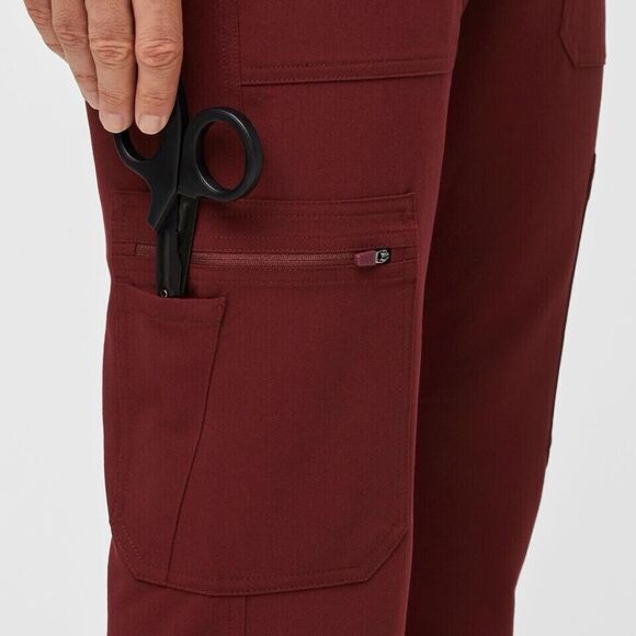 Figs Scrub Pants Mens Extra Large Tall Cairo Burgundy Red Nurse Uniform TM3001T - Picture 4 of 16